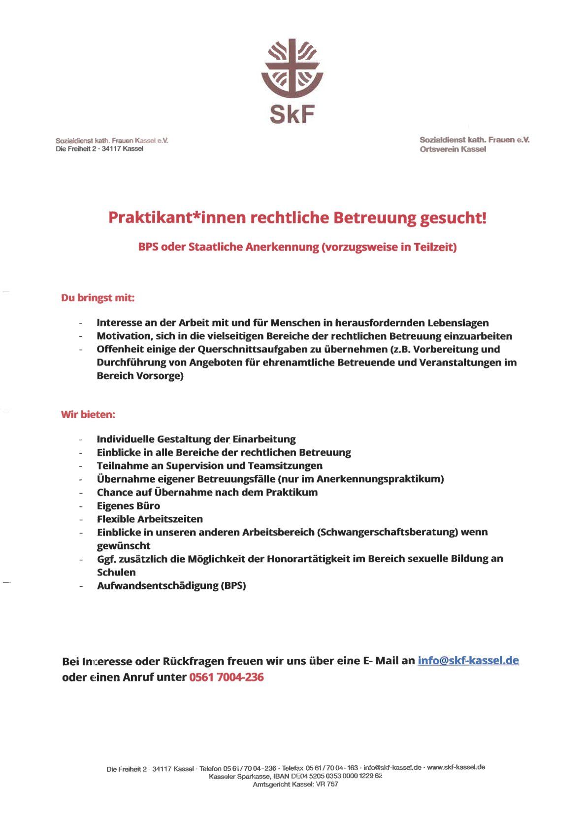 Stellenausschreibung